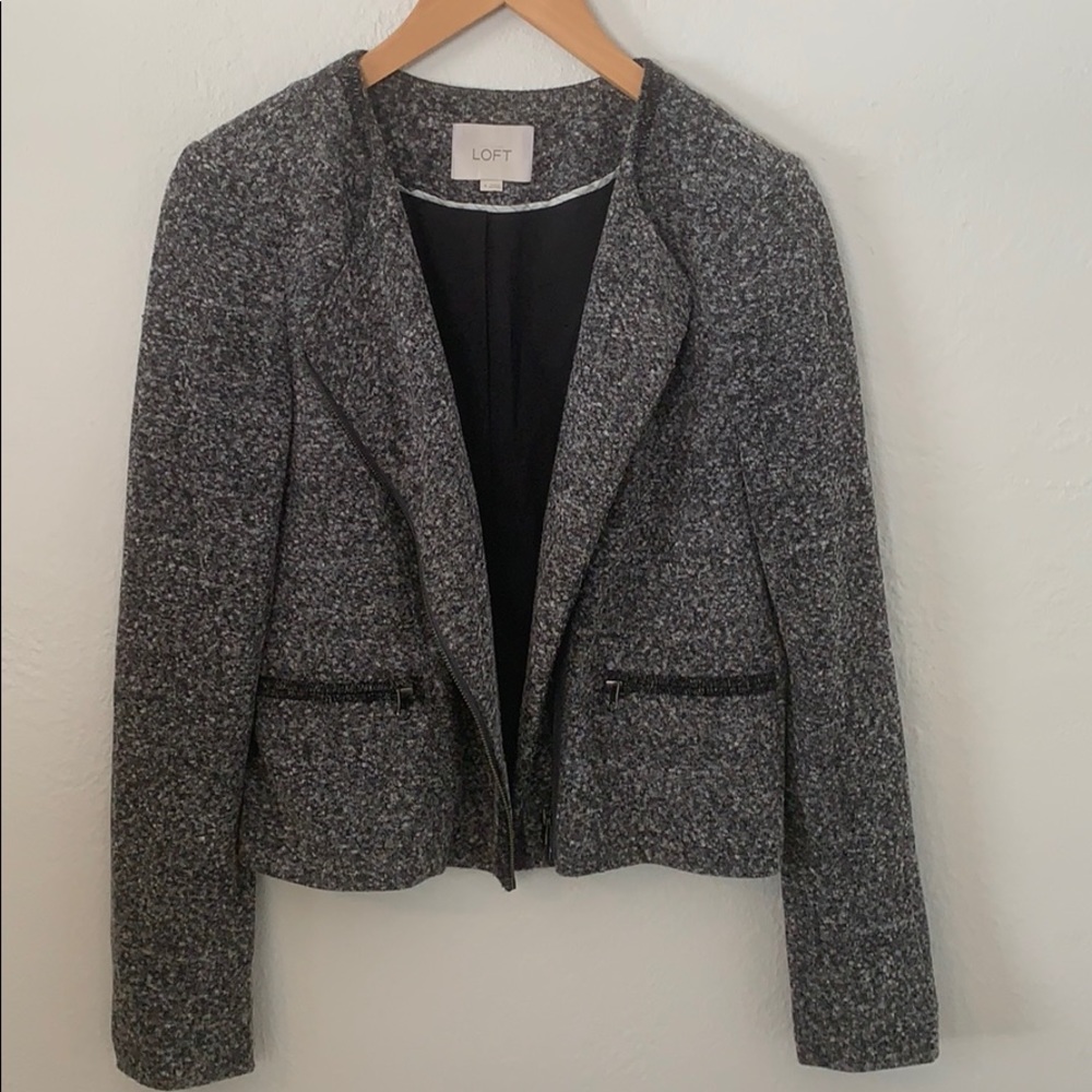 LOFT Moto Style Knit Jacket